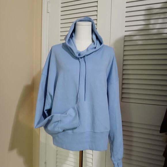 OLD NAVY Active Dynamic Fleece Women's XL Periwinkle Hooded Sweatshirt - Picture 4 of 12